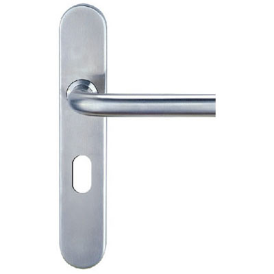 Stainless Steel Tubing Lever Handle with Plate